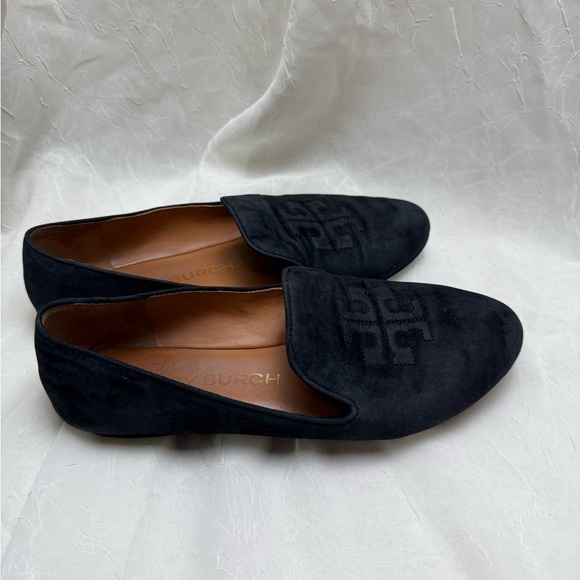 Tory Burch Navy Blue Loafers - Picture 5 of 8